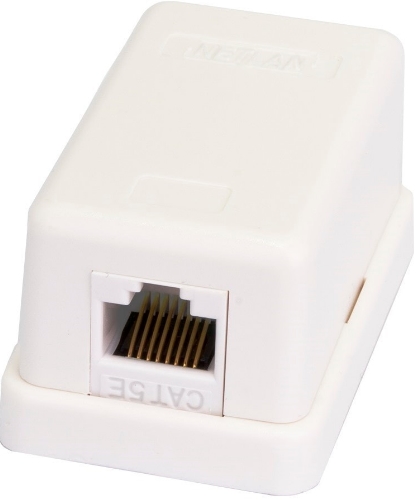 Розетка компьютерная Netlan EC-UWO-1-UD2-WT (1 шт) (белый) Розетка компьютерная Netlan EC-UWO-1-UD2-WT (1 шт) (белый)