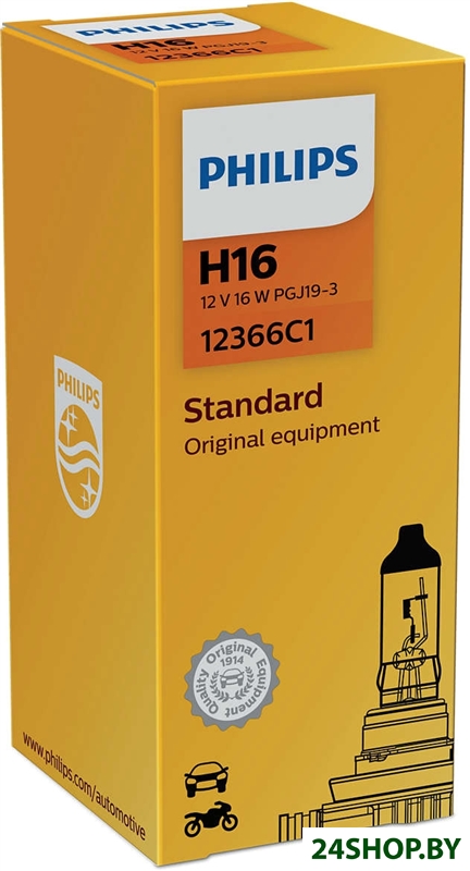 Галогенная лампа Philips H16 Standard 1шт Галогенная лампа Philips H16 Standard 1шт