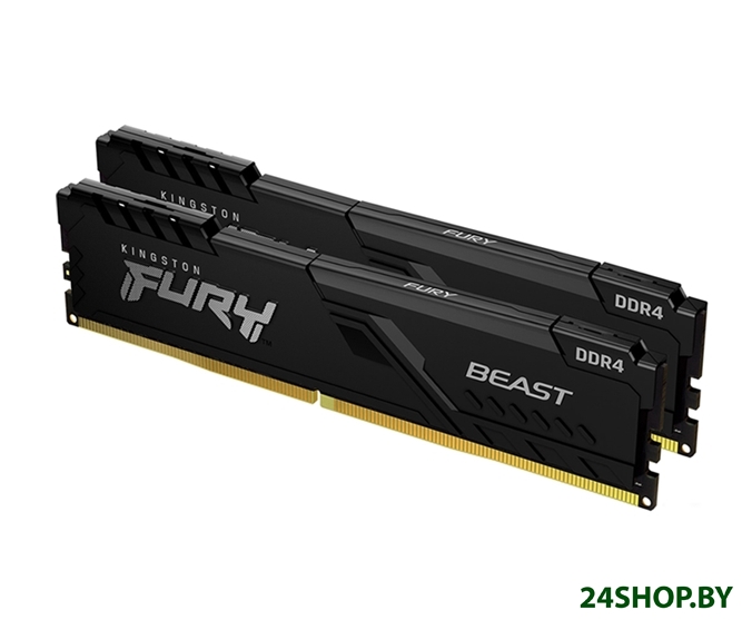 Оперативная память Kingston FURY Beast 2x16GB DDR4 PC4-25600 KF432C16BBK2/32 Оперативная память Kingston FURY Beast 2x16GB DDR4 PC4-25600 KF432C16BBK2/32
