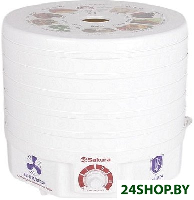 Сушилка для овощей и фруктов Sakura SA-7809W Сушилка для овощей и фруктов Sakura SA-7809W