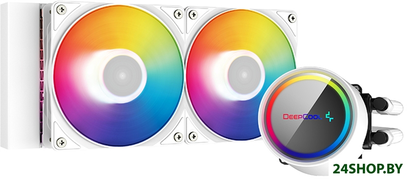 Кулер для процессора DeepCool Gammaxx L240 A-RGB WH DP-H12CF-GL240-ARGB-WH Кулер для процессора DeepCool Gammaxx L240 A-RGB WH DP-H12CF-GL240-ARGB-WH