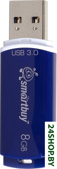 Флеш-память SmartBuy Crown Blue 8GB (SB8GBCRW-Bl) Флеш-память SmartBuy Crown Blue 8GB (SB8GBCRW-Bl)