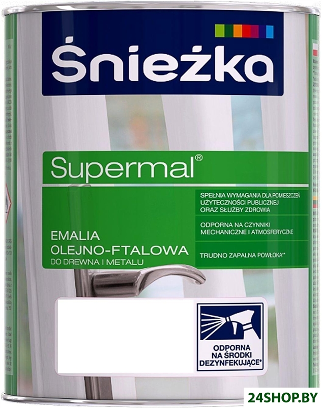 Эмаль Sniezka Supermal Emalia Olejno-Ftalowa 800 мл (зеленая мята) Эмаль Sniezka Supermal Emalia Olejno-Ftalowa 800 мл (зеленая мята)
