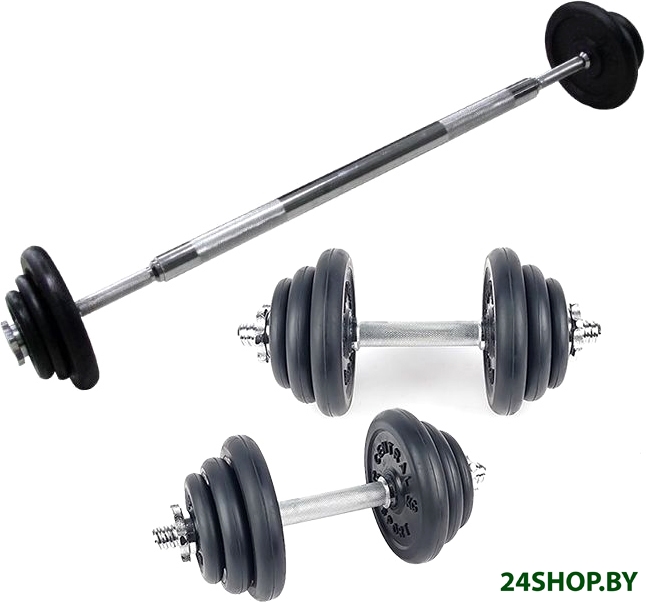Штанга с гантелями Central Sport 2в1 21 кг Штанга с гантелями Central Sport 2в1 21 кг