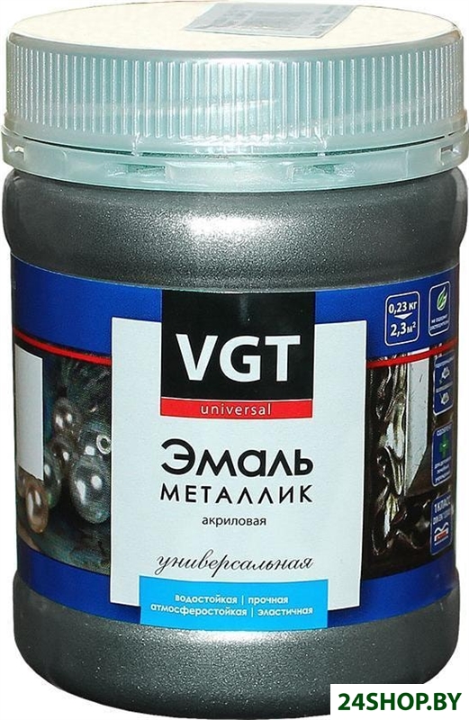Эмаль VGT Универсальная Металлик ВД-АК-1179 230 г (серебристый) Эмаль VGT Универсальная Металлик ВД-АК-1179 230 г (серебристый)