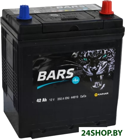 Автомобильный аккумулятор BARS Asia 6СТ-42 Евро R+ (42 А·ч) Автомобильный аккумулятор BARS Asia 6СТ-42 Евро R+ (42 А·ч)