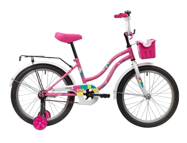 Велосипед NOVATRACK Tetris 201TETRIS.PN20 (розовый/белый) Велосипед NOVATRACK Tetris 201TETRIS.PN20 (розовый/белый)