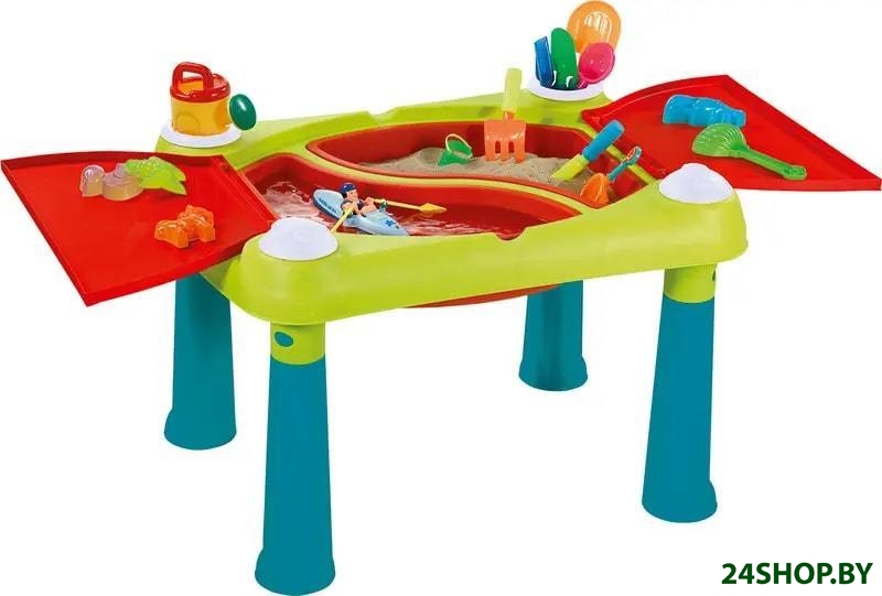 Игровой стол Keter Creative Fun Table 231588 (бирюзовый/красный) Игровой стол Keter Creative Fun Table 231588 (бирюзовый/красный)