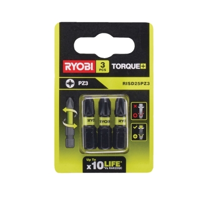 Набор бит RYOBI RISD25PZ3 (3 предмета) Набор бит RYOBI RISD25PZ3 (3 предмета)