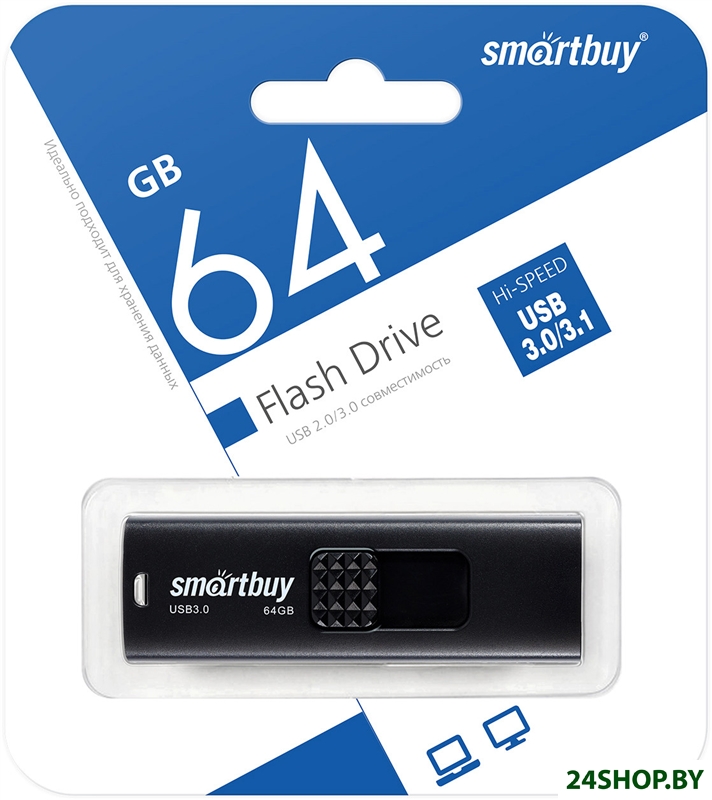 USB Flash SmartBuy Fashion 64GB (черный) USB Flash SmartBuy Fashion 64GB (черный)