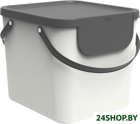 Контейнер для раздельного сбора мусора Rotho Albula 1034401023 (40 л, белый) Контейнер для раздельного сбора мусора Rotho Albula 1034401023 (40 л, белый)