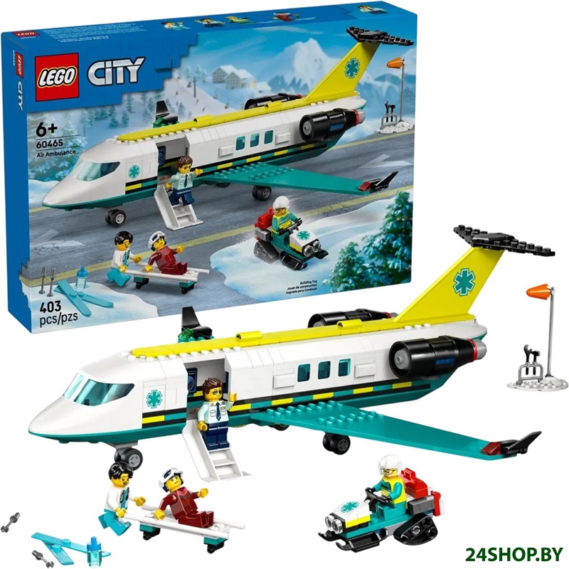 Конструктор LEGO City 60465 Самолет скорой помощи Конструктор LEGO City 60465 Самолет скорой помощи