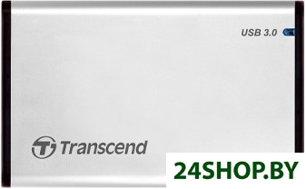 Бокс для жесткого диска Transcend StoreJet 25S3 (серебристый) Бокс для жесткого диска Transcend StoreJet 25S3 (серебристый)