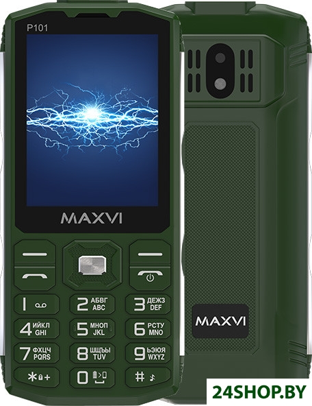Кнопочный телефон Maxvi P101 (зеленый) Кнопочный телефон Maxvi P101 (зеленый)
