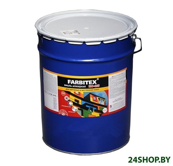 Эмаль Farbitex ПФ-115 20 кг (черный) Эмаль Farbitex ПФ-115 20 кг (черный)