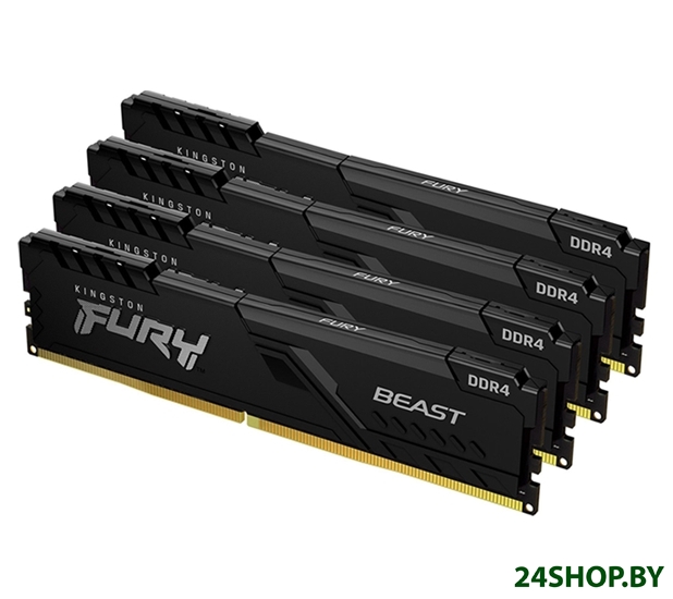Оперативная память Kingston FURY Beast 4x8GB DDR4 PC4-21300 KF426C16BBK4/32 Оперативная память Kingston FURY Beast 4x8GB DDR4 PC4-21300 KF426C16BBK4/32