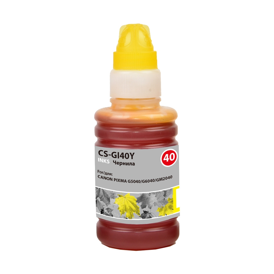 Чернила Cactus CS-GI40Y (желтый) Чернила Cactus CS-GI40Y (желтый)