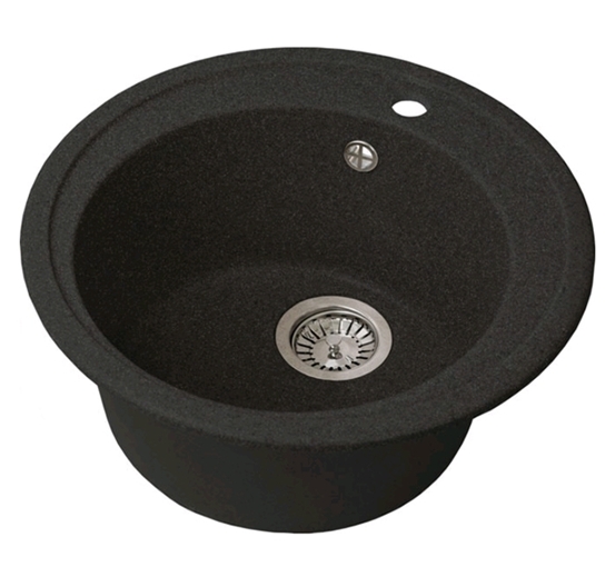 Кухонная мойка Gran-Stone GS-02 (308 черный) Кухонная мойка Gran-Stone GS-02 (308 черный)