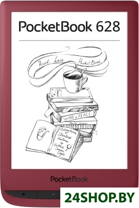 Электронная книга PocketBook 628 (красный) Электронная книга PocketBook 628 (красный)