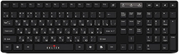 Клавиатура OKLICK 570 M Multimedia Keyboard Клавиатура OKLICK 570 M Multimedia Keyboard