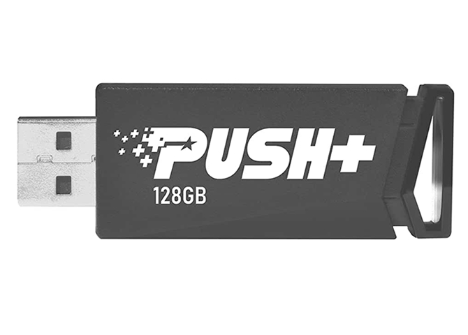 USB Flash Patriot Push+ 128GB (черный) USB Flash Patriot Push+ 128GB (черный)