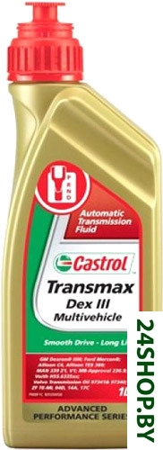 Трансмиссионное масло Castrol Transmax Dex III Multivehicle 1л Трансмиссионное масло Castrol Transmax Dex III Multivehicle 1л