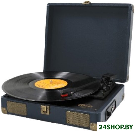 Виниловый проигрыватель Ritmix LP-100 (темно-синий) Виниловый проигрыватель Ritmix LP-100 (темно-синий)