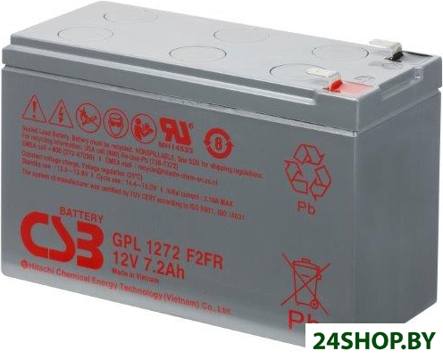 Аккумулятор для ИБП CSB GPL1272 F2FR (12В/7.2 А·ч) Аккумулятор для ИБП CSB GPL1272 F2FR (12В/7.2 А·ч)