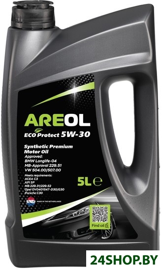 Моторное масло Areol ECO Protect 5W-30 5л Моторное масло Areol ECO Protect 5W-30 5л