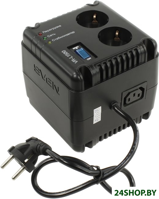 Стабилизатор SVEN VR-L1500 Black Стабилизатор SVEN VR-L1500 Black