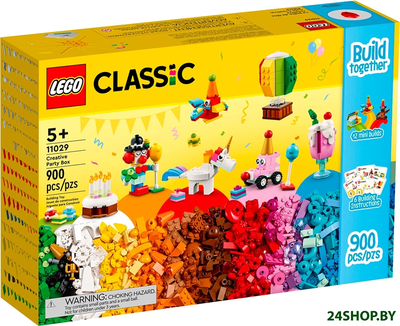 Набор деталей LEGO Classic 11029 Творческая коробка для вечеринок Набор деталей LEGO Classic 11029 Творческая коробка для вечеринок