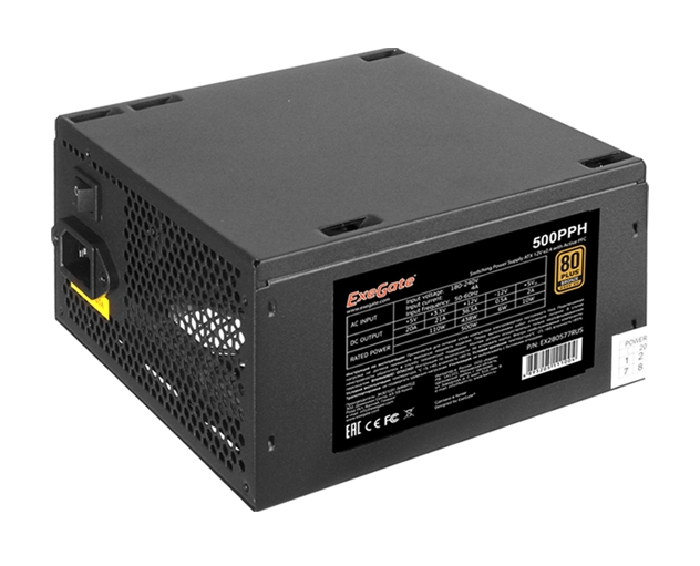 Блок питания ExeGate 500PPH 80 Plus Bronze EX280577RUS-S Блок питания ExeGate 500PPH 80 Plus Bronze EX280577RUS-S