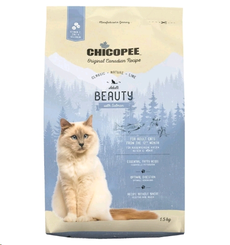 Сухой корм для кошек Chicopee CNL Beauty с лососем (15 кг) Сухой корм для кошек Chicopee CNL Beauty с лососем (15 кг)
