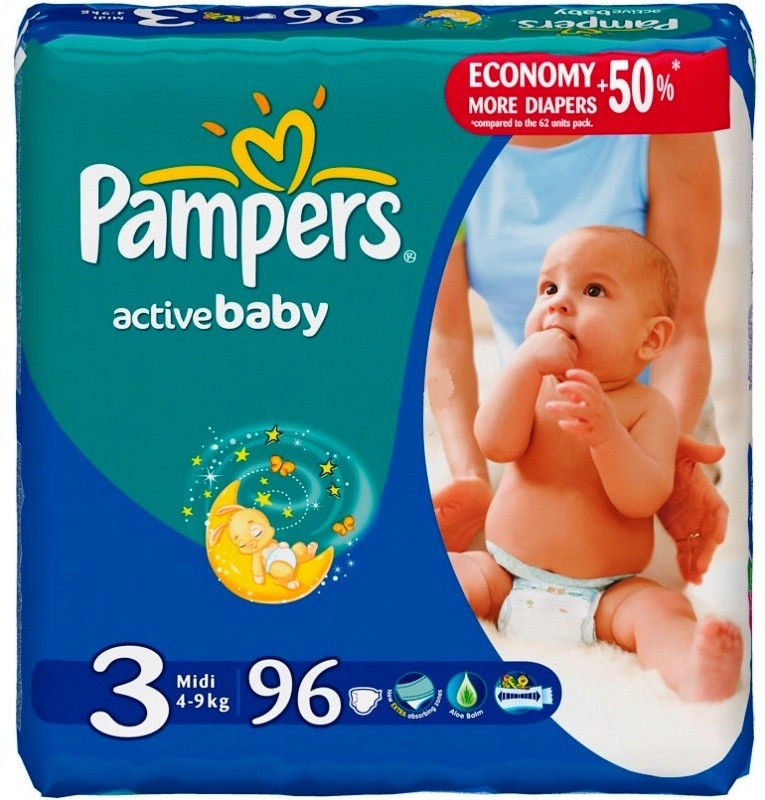 Подгузники Pampers Active Baby 3 Midi Jumbo Pack (82 шт) Подгузники Pampers Active Baby 3 Midi Jumbo Pack (82 шт)