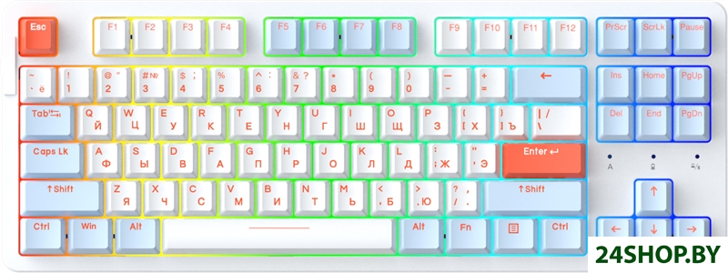 Клавиатура Dareu A87X (Dareu Blue Sky V3, белый/синий) Клавиатура Dareu A87X (Dareu Blue Sky V3, белый/синий)