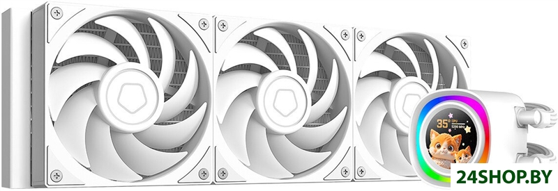 Система жидкостного охлаждения для процессора ID-Cooling FX360 LCD PE White Система жидкостного охлаждения для процессора ID-Cooling FX360 LCD PE White