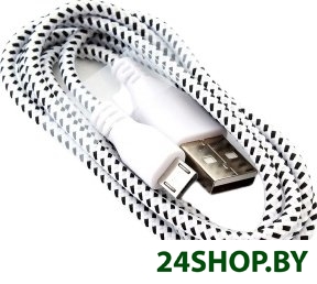 Кабель Sipl KK21L USB Type A - microUSB (1 м, белый) Кабель Sipl KK21L USB Type A - microUSB (1 м, белый)