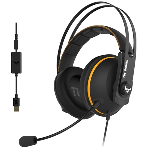 Наушники ASUS TUF Gaming H7 (черный/желтый) Наушники ASUS TUF Gaming H7 (черный/желтый)