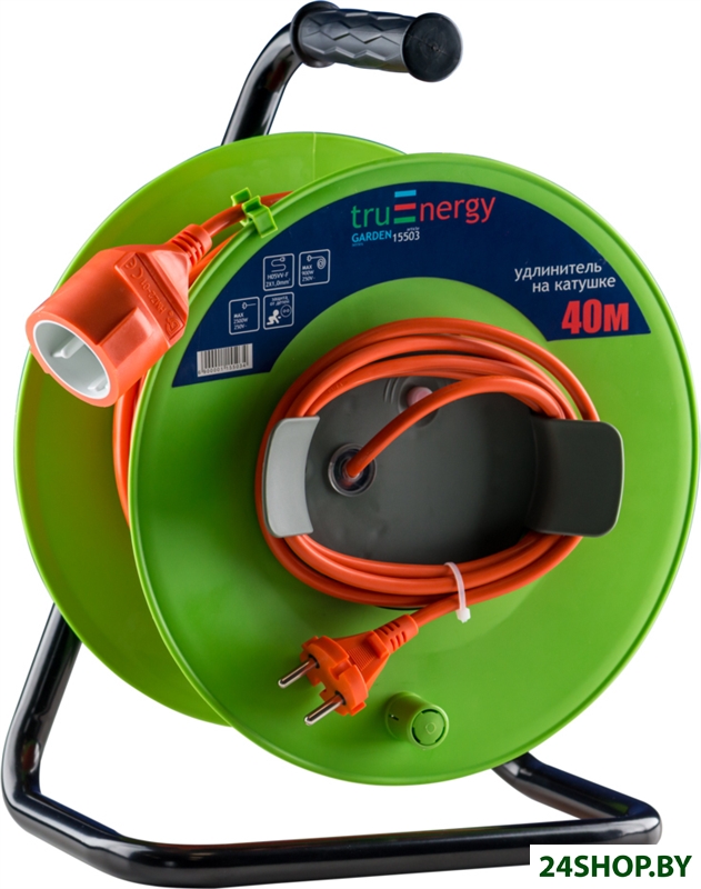 Удлинитель TruEnergy 15503 (40 м, зеленый) Удлинитель TruEnergy 15503 (40 м, зеленый)