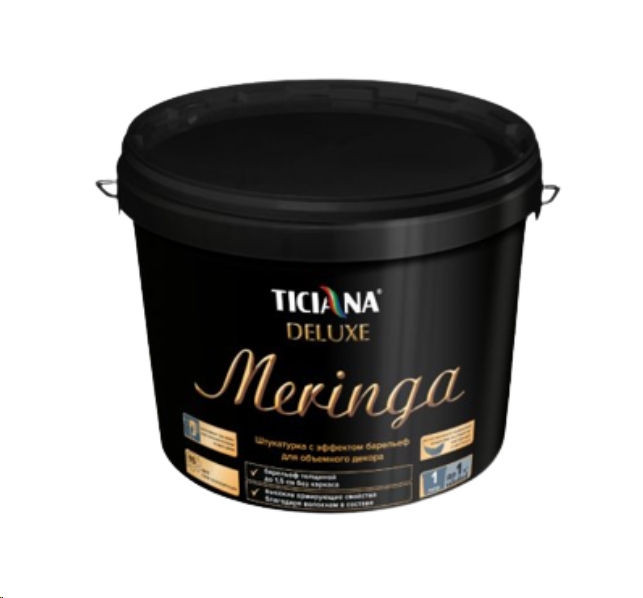 Декоративная штукатурка Ticiana Deluxe Meringa (4.5 л) Декоративная штукатурка Ticiana Deluxe Meringa (4.5 л)