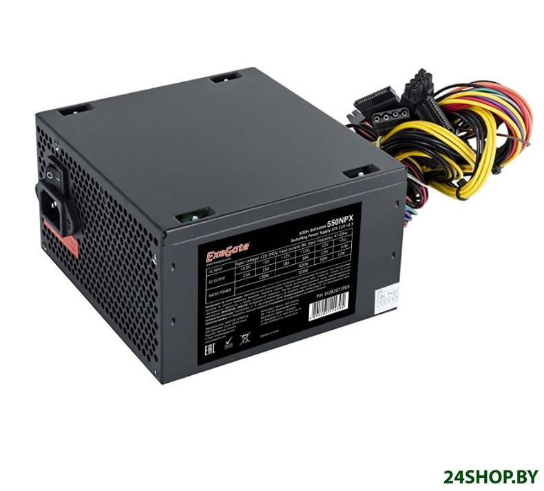 Блок питания ExeGate 550NPX EX282071RUS Блок питания ExeGate 550NPX EX282071RUS