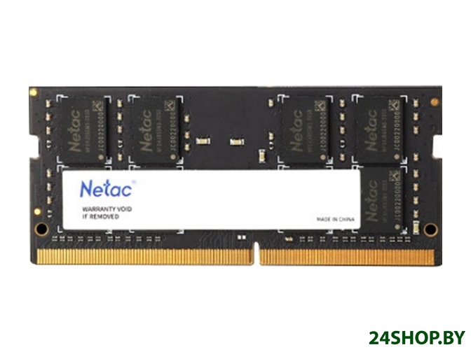 Оперативная память Netac Basic 16GB DDR4 SODIMM PC4-21300 NTBSD4N26SP-16 Оперативная память Netac Basic 16GB DDR4 SODIMM PC4-21300 NTBSD4N26SP-16