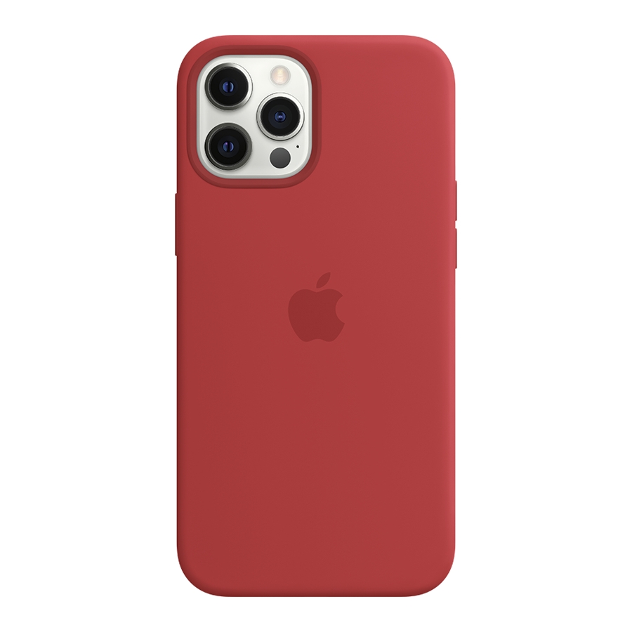 Чехол Apple MagSafe Silicone Case для iPhone 12 Pro Max (красный) Чехол Apple MagSafe Silicone Case для iPhone 12 Pro Max (красный)