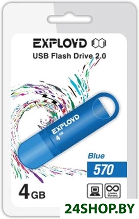 USB флэш-накопитель EXPLOYD 570 4GB (синий) USB флэш-накопитель EXPLOYD 570 4GB (синий)