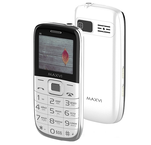 Мобильный телефон Maxvi B6 (белый) Мобильный телефон Maxvi B6 (белый)