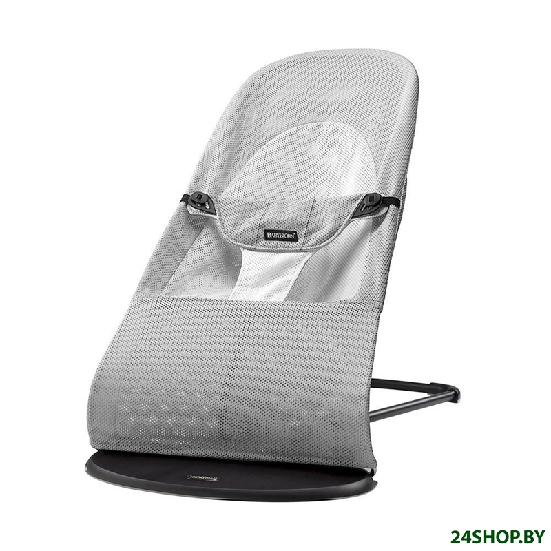 Шезлонг детский BABYBJORN Balance Soft Mesh Silver/White арт. 0050.29 Шезлонг детский BABYBJORN Balance Soft Mesh Silver/White арт. 0050.29