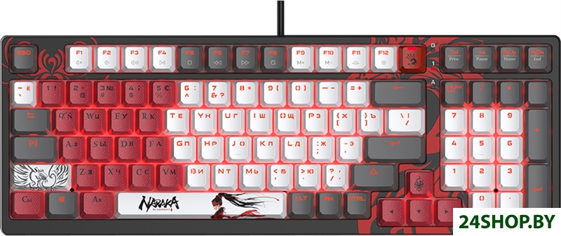 Клавиатура A4Tech Bloody S98 Naraka (Bloody BLMS Red) Клавиатура A4Tech Bloody S98 Naraka (Bloody BLMS Red)