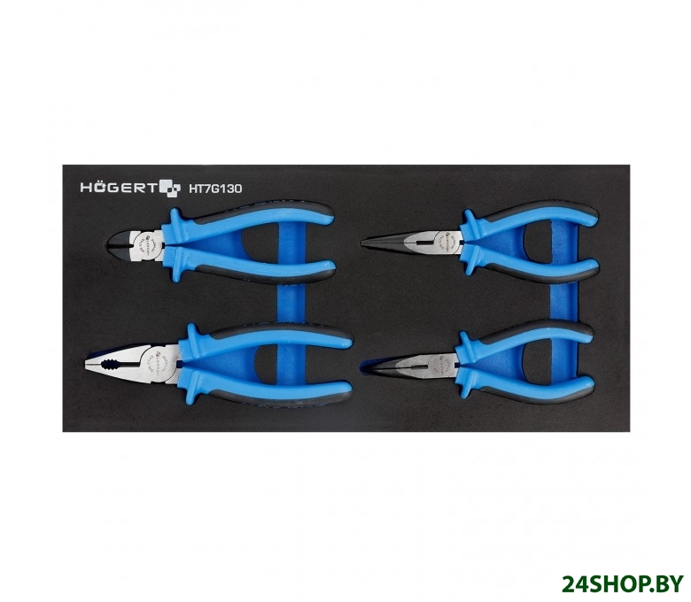 Набор пассатижей Hogert Technik HT7G130 (4 предмета) Набор пассатижей Hogert Technik HT7G130 (4 предмета)