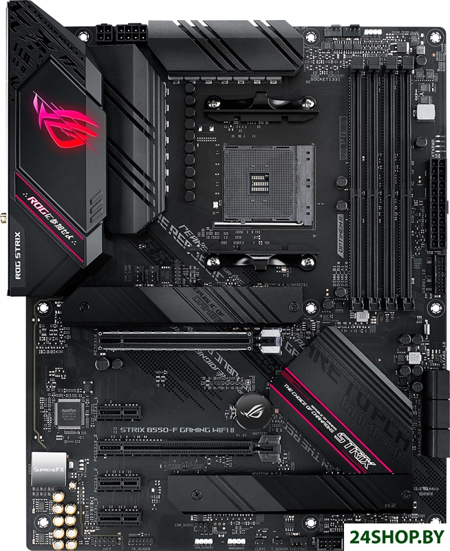 Материнская плата ASUS ROG STRIX B550-F Gaming Wi-Fi II Материнская плата ASUS ROG STRIX B550-F Gaming Wi-Fi II