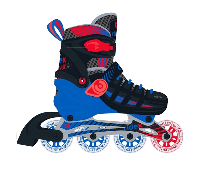 Роликовые коньки Ridex Twist (р. 39-42, красный) Роликовые коньки Ridex Twist (р. 39-42, красный)